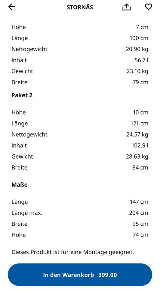 Ikea stornäs Esstisch - ausziehbar - antikbeize - vollholz in Karlsruhe