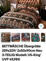 BETTWÄSCHE Übergröße 259x229/ 2x50x90cm Neu 3-TEILIG Modell: US-K Leipzig - Grünau-Ost Vorschau