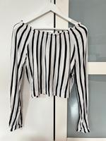 Bershka Bluse Längsstreifen Off Shoulder Hessen - Grünberg Vorschau