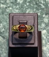 Gelbgold Ring / Granat / 18 Karat / Größe 55 Frankfurt am Main - Nordend Vorschau