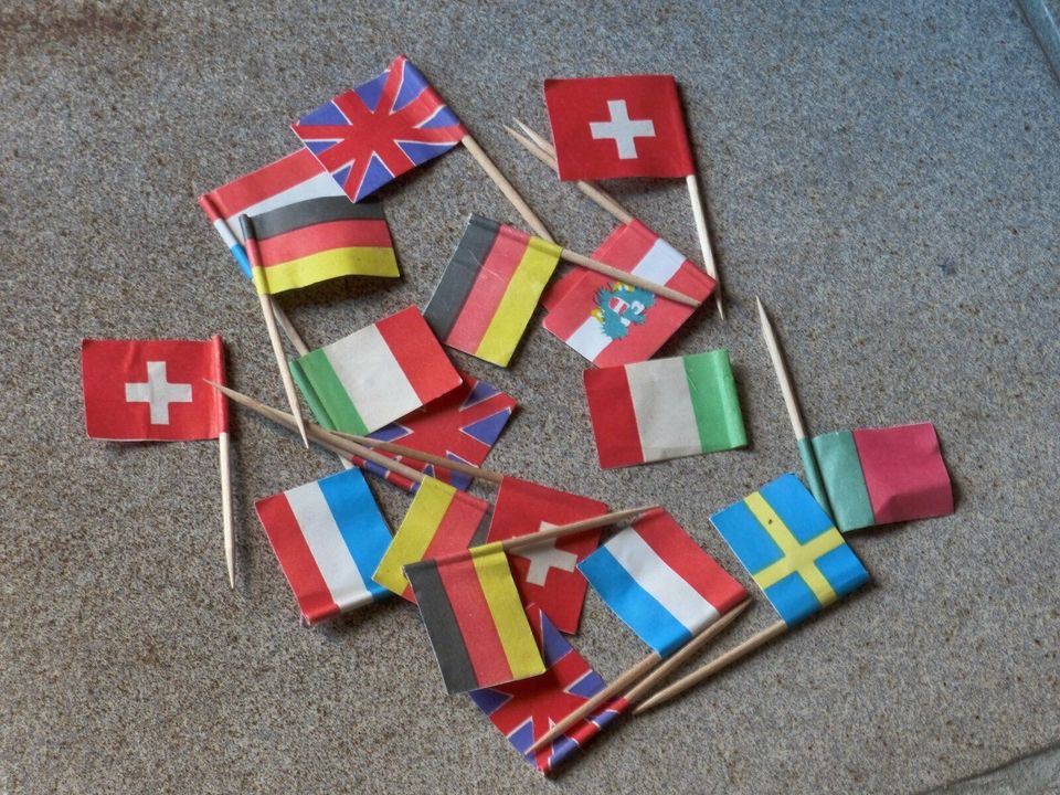 Bierdeckel Fahne Flagge Papierfahne Magnetfahne Deutschland USA in Wegberg