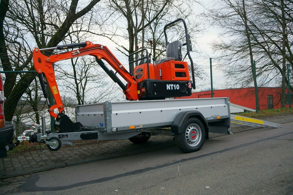 Minibagger Nante NT10 + Anhänger mit Rampen *9499,- EUR in Frechen