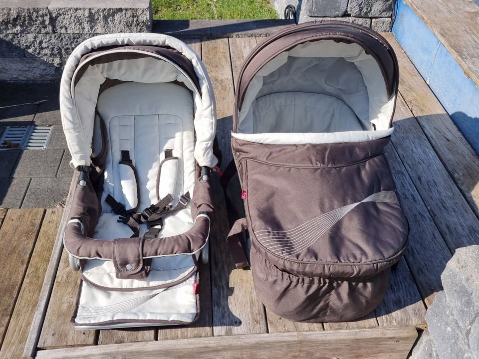 3in1 Kinderwagen Babywagen; Fabrikat "Herlag" in Illingen