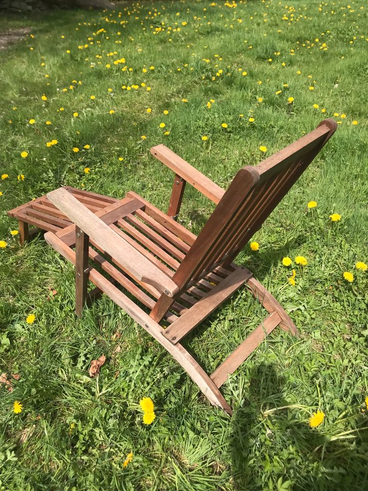 Liegestuhl Teak Holz in Raschau-Markersbach