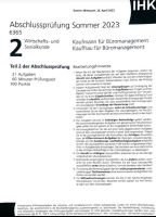 Abschlussprüfung Prüfung Teil 2 Kaufmann/Frau für Büromanagement Rheinland-Pfalz - Mainz Vorschau