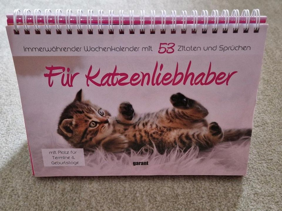 Tisch- Wochenkalender Katzen jedes Jahr in Jena
