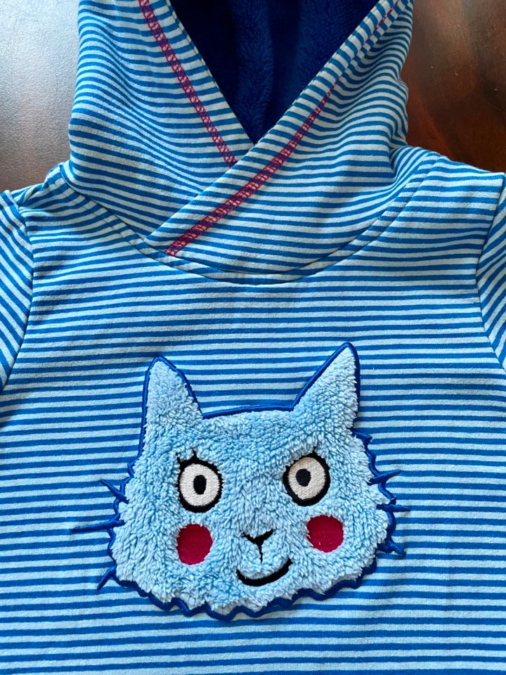 Kuschelkleid Jako o 104 110 Jako-O Longpullover Plüsch Katze blau in Bad Kötzting