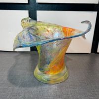 Morano bunte Künstler Vase  Vintage 25x17 cm Rheinland-Pfalz - Mainz Vorschau