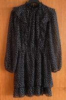 Kleid mit Volants schwarz mit Muster creme von Zara Bayern - Geiselhöring Vorschau