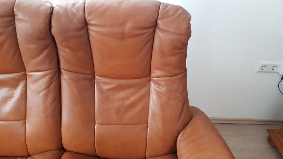 STRESSLESS 3er COUCH – Buckingham -  Leder - COGNAC – TOP in Kerken