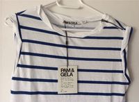 Neu Pam&Gela Damen Tank Top T-Shirt blau weiß gestreift Gr. M P Nordrhein-Westfalen - Neuss Vorschau