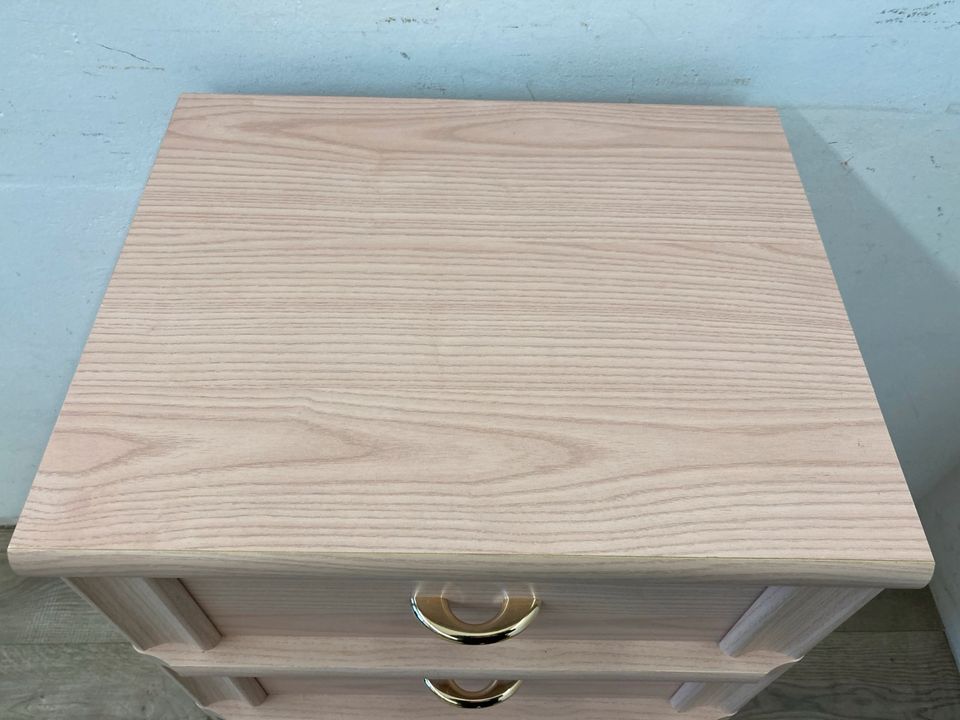 #A Kommode 5 Schubladen Holz Aufbewahrungsturm rosa Sideboard in Burgstädt