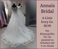 Hochzeitskleid|Brautkleid Annais Bridal - A-Linie Ivory Gr. 38/40 Bayern - Geiselbach Vorschau