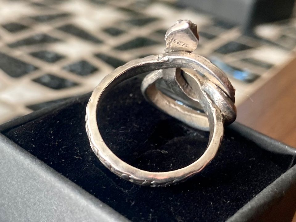 Schöner Vintage Ring Silber 925 Schlange Gr.57 in Oberhausen