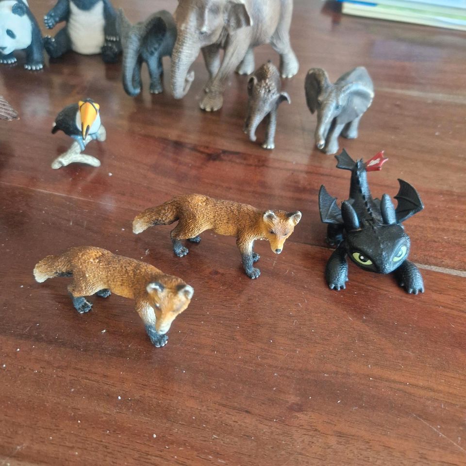 SCHLEICH TIERE Tiger Löwe Elefant Panda Fuchs Adler Eisbär Lamm K in Wacken