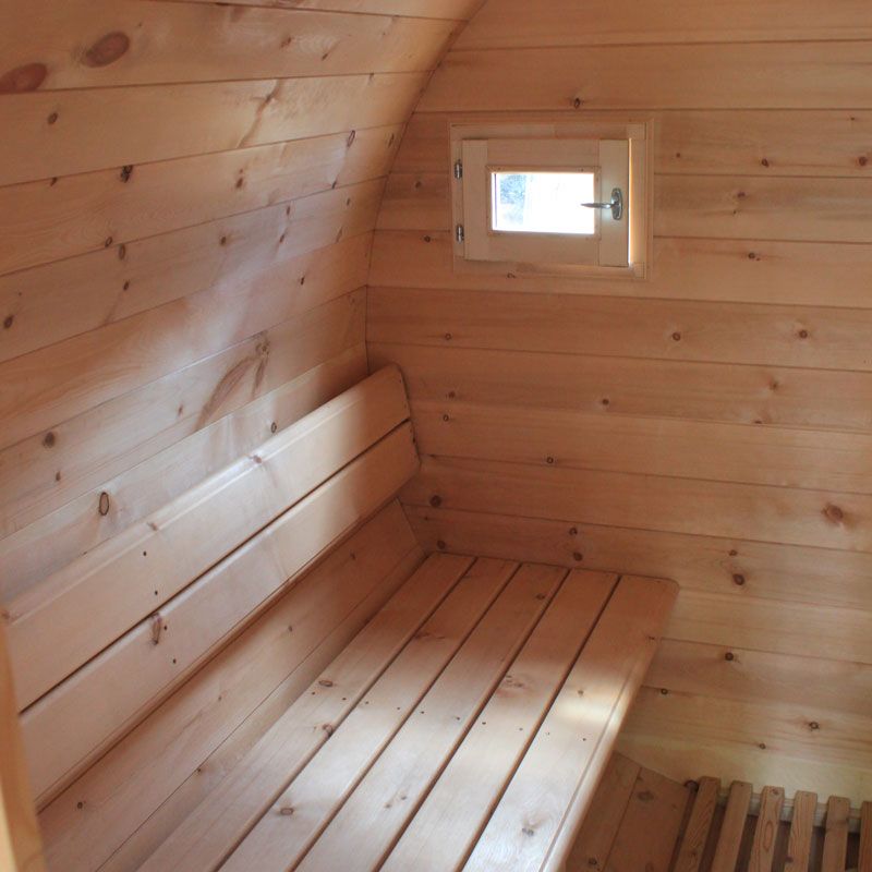 Sauna Fass-Sauna aus Sibirische Zeder Ø220x300cm Holz- oder Elektro-Ofen Fasssauna in Essen