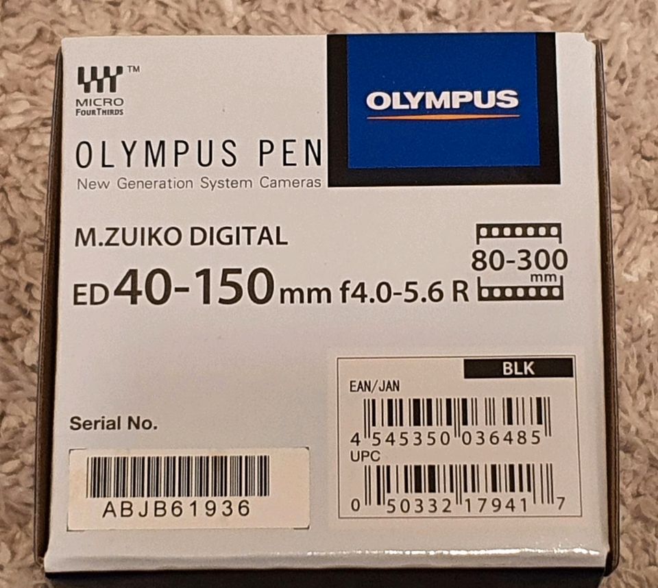 M.ZUIKO DIGITAL ED 40‑150mm F4‑5.6 R - schwarz - WIE NEU in Solingen