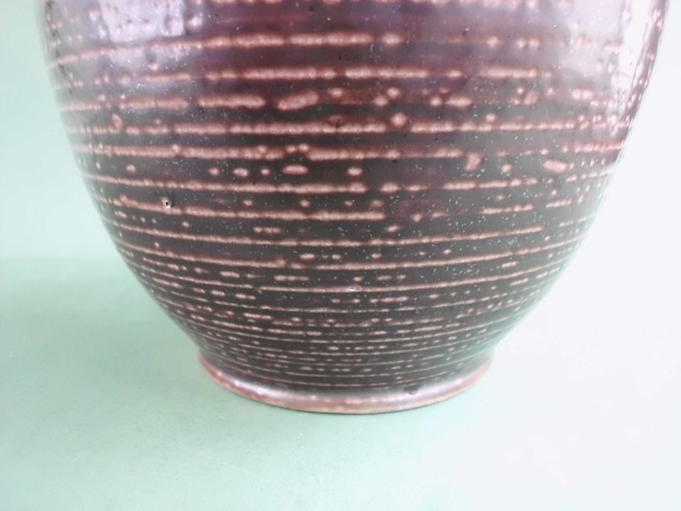 Studio Keramik Vase Wim Mühlendyck braun Mid Century 60 er in Hilchenbach