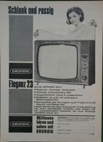 Grundig Eleganz 23 Werbung 1965 Niedersachsen - Danndorf Vorschau