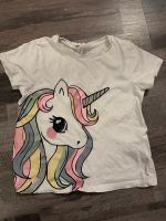 T-Shirt Einhorn Glitzer 98/104 H&M Mädchen Bayern - Aichach Vorschau