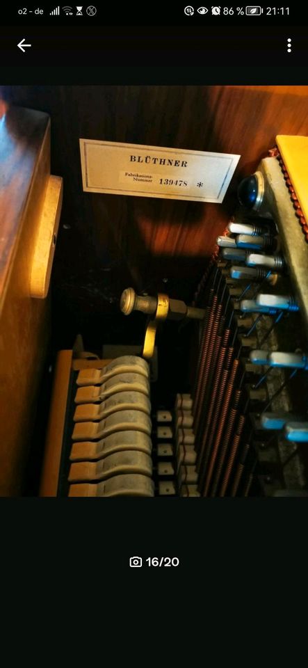BLÜTHNER Klavier,Echtholz, sehr guter Zustand,voll funktionsfähig in Augsburg
