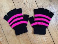 Fingerlose Handschuhe pink-schwarz gestreift Friedrichshain-Kreuzberg - Kreuzberg Vorschau