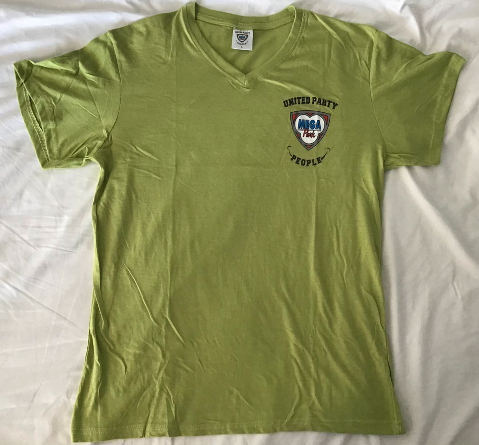 Mega Park Mallorca Shirt Ballermann V-Ausschnitt grün Gr L M NEU in Hersbruck