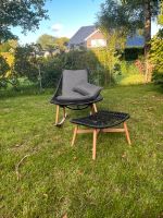 Gemütlicher Schaukelstuhl Sessel mit Hocker  Gartenmöbel Niedersachsen - Bad Zwischenahn Vorschau