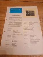 SERVICEANLEITUNG RFT DDR RADIORECORDER ANETT IS2 Sachsen - Riesa Vorschau