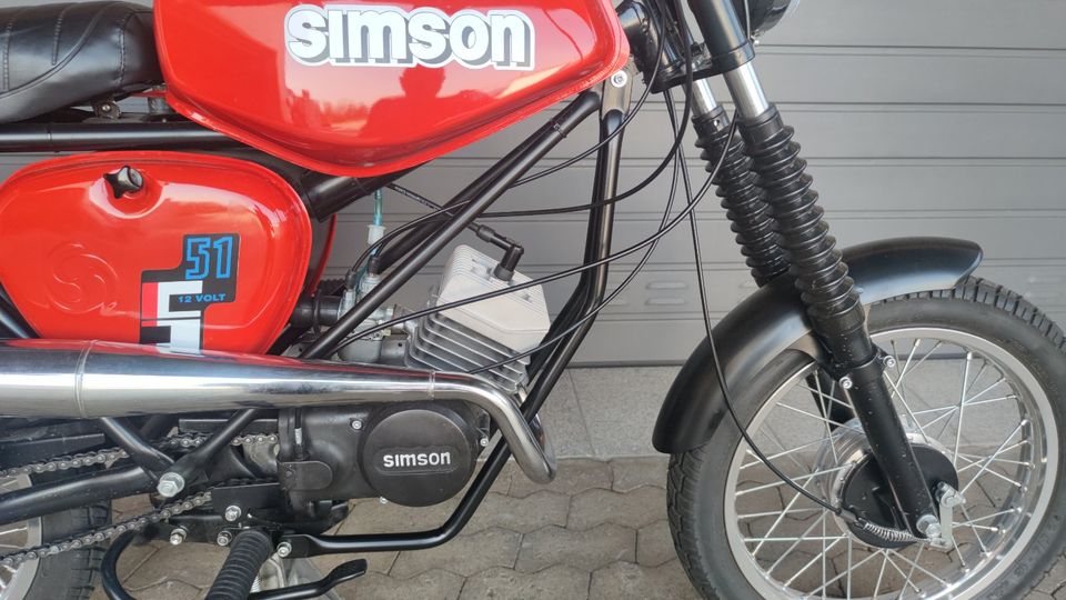 ⛔Simson S51 Tuning Unterzugstreben Zusatzrahmen in Obernzell