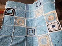 Patchwork - Häckeldecke - Handarbeit, blau, Krabbeldecke usw. Bayern - Würzburg Vorschau