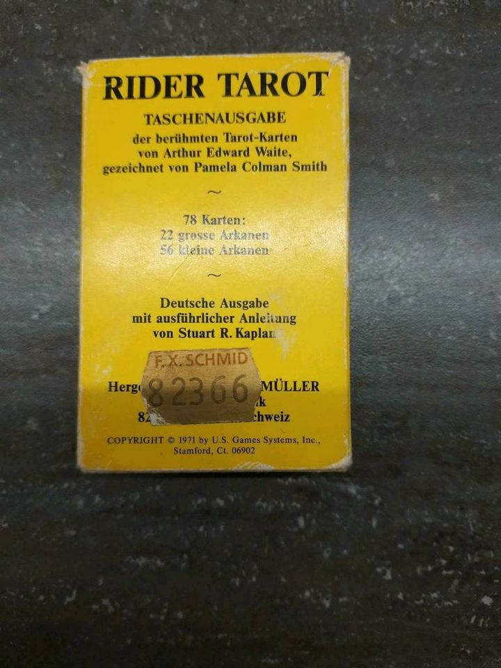 RIDER TAROT Karten komplett, 1971, Magier, Wahrsager, Der Magie in Hirschaid