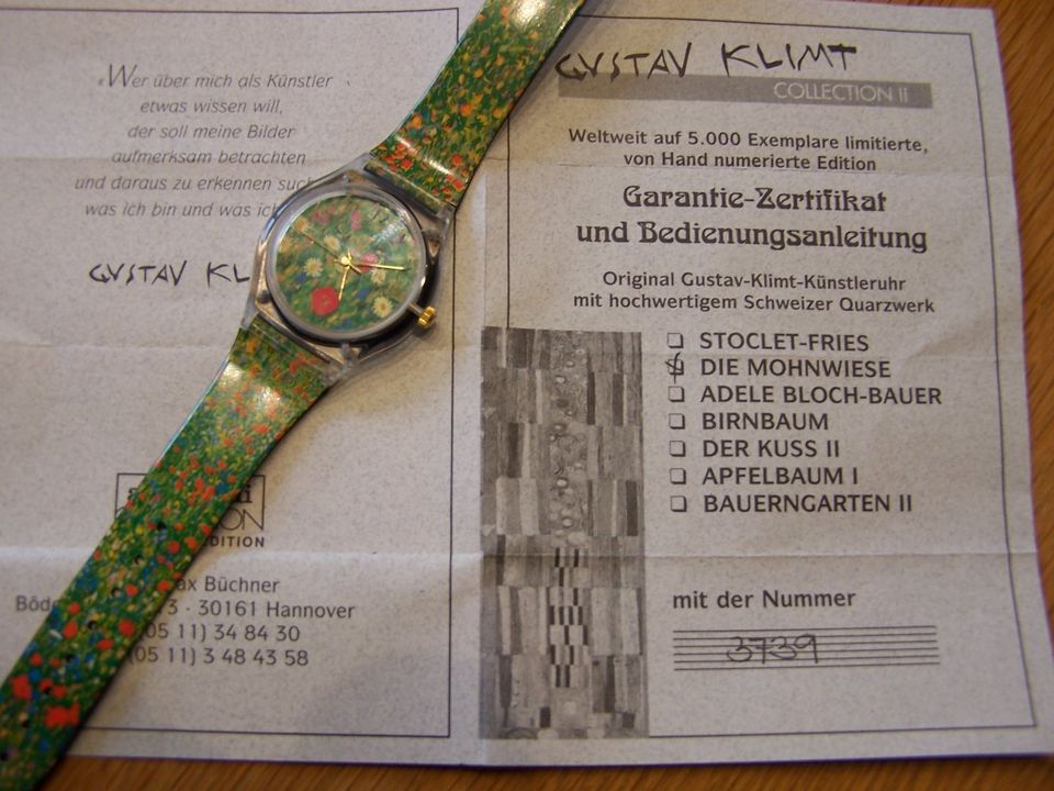 Laks Watch "Gustav-Klimt--Die Mohnwiese" in Eckernförde