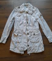 Leichte Jacke Mantel Parka Gr 34 weiß Unstrut-Hainich - Heroldishausen Vorschau