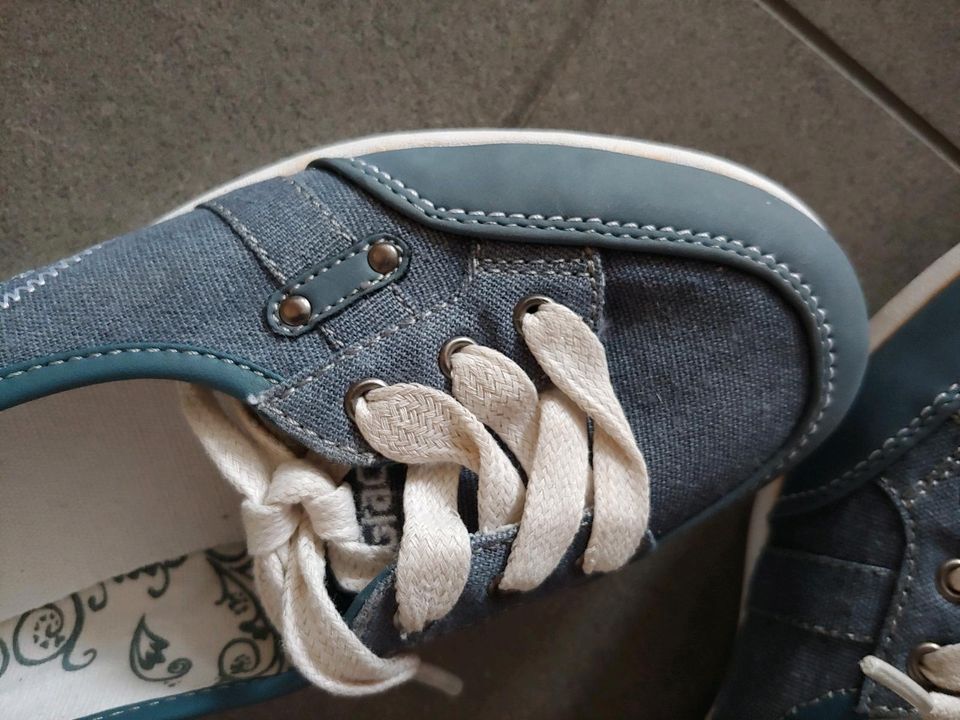 Sneaker Ballerina Jeansoptik Größe 37 neu in Bad Salzungen