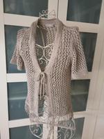 Festliche Strickjacke Gold beige Fransen 36 neu Saarland - Saarlouis Vorschau