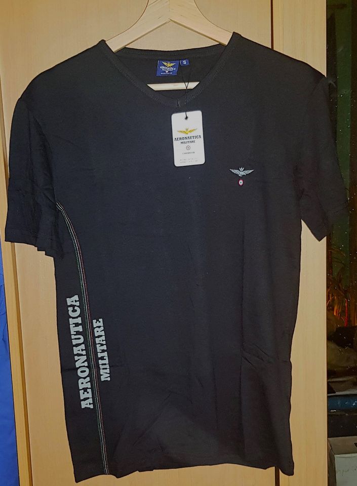 AERONAUTICA MILITARE HERREN T-SHIRT GRÖẞE S FARBE SCHWARZ in Berlin