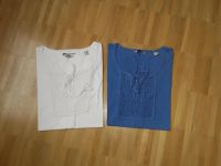 Tchibo T-shirt 's Gr. 40/42 Weiß und Blau Niedersachsen - Harsum Vorschau