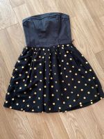 Hilfiger denim Kleid bandeau Korsage XS S schwarz Gold dots München - Bogenhausen Vorschau