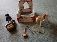 Knabstrubber mit rot-grauer Pferdebox von Playmobil Nr. 5107-A Hessen - Hanau Vorschau