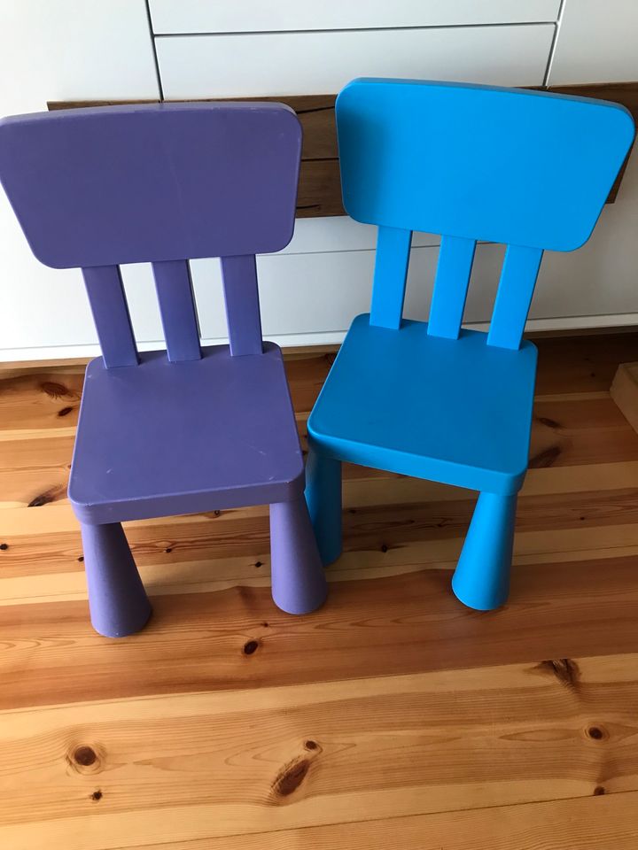 ☀️ Ikea Mammut Stühle blau lila Stuhl ☀️ auch einzeln abzugeben in Finsterwalde