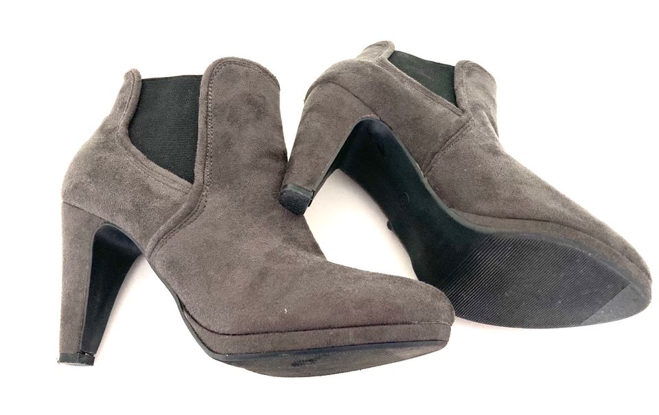 Damen Stiefeletten grau Gr 37 in Heusweiler