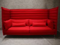 1x Alcove Lounge Highback 3-Sitzer Sofa Vitra Sitzgarnitur rot Wuppertal - Heckinghausen Vorschau