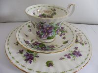 Royal Albert LTD 1970 Violets February 3 tlg. Flower of the Month Niedersachsen - Wiesmoor Vorschau