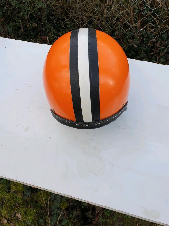 Helm Simson Mz IFA AWO DDR Orange Größe 56 in Jena