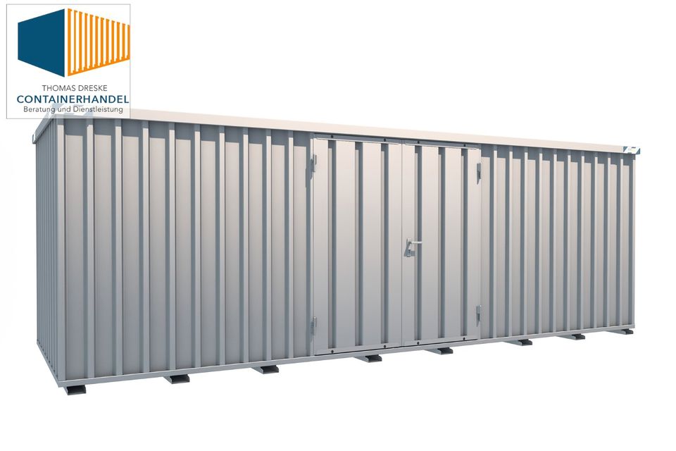 5m x 2m Schnellbaucontainer Materialcontainer Lagercontainer Container Blechcontainer Klappcontainer Containerboxen Lagerbox Lagerraum Geräteschuppen Gartenhütte - RAVENSBURG - in Ravensburg