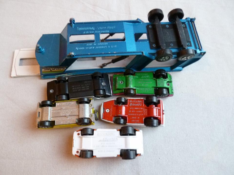 2 Matchbox Superkings Autotransporter mit je 5 Autos in Nordhausen