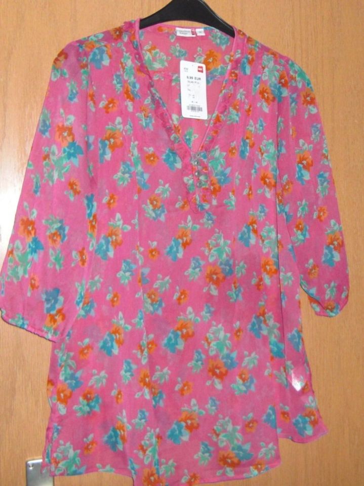 Neu, mit Etikett, Damen-Bluse, Größe 44, Chiffonbluse, rosa in Rostock