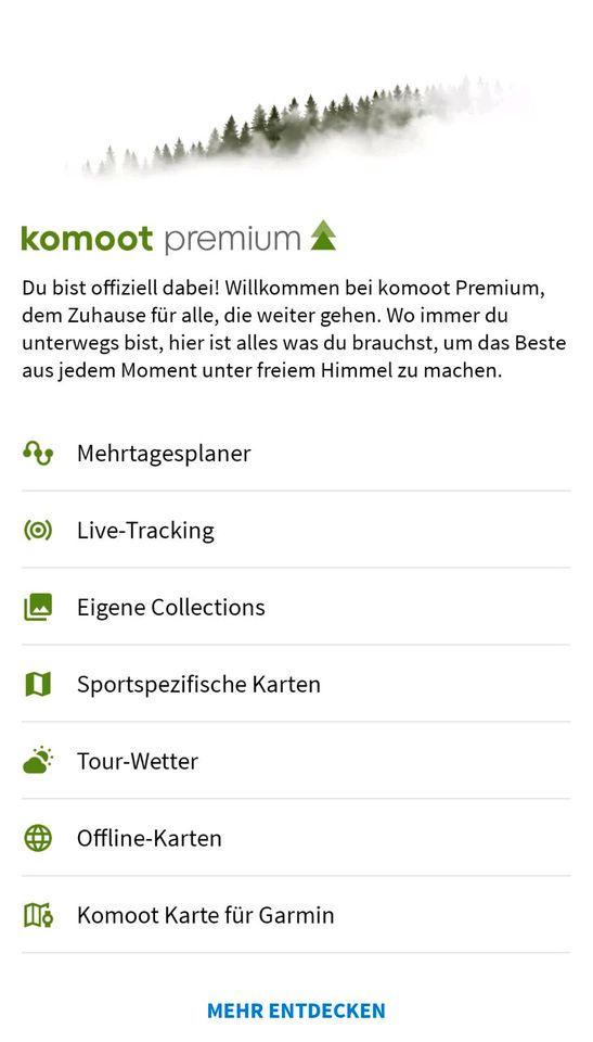 Gutschein 12 Monate Komoot Premium inkl. Welt (statt 59,99) in Mönchengladbach