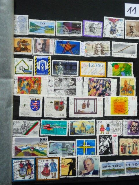 506 Briefmarken DBP, 1951 - 1995 in Pfungstadt